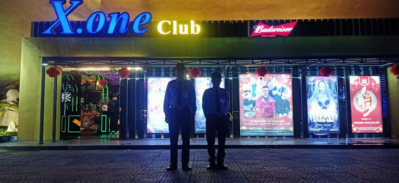 Triển khai dịch vụ bảo vệ chuyên nghiệp tại X.One Club - Chân cầu vượt Samsung - Đồng Tiên - Phổ Yên - Thái Nguyên.